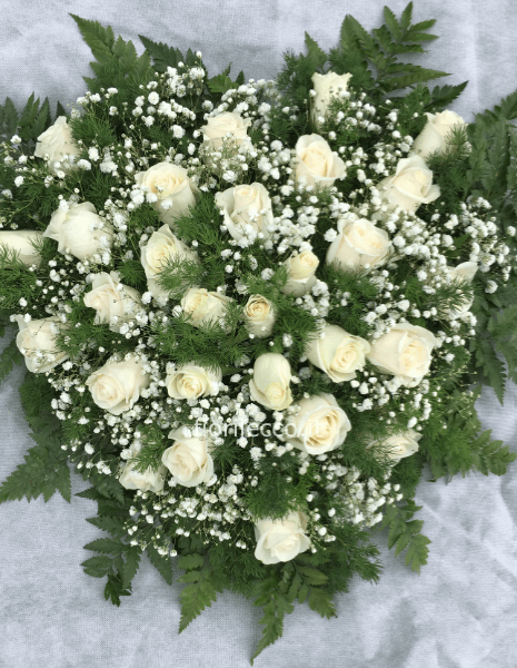 CUORE DI ROSE BIANCHE
