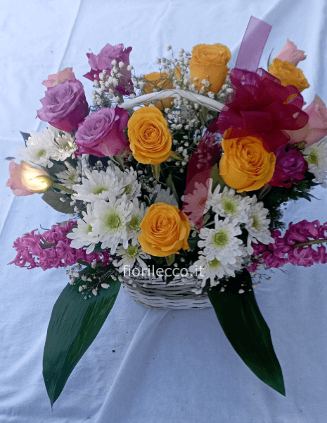 Cesto rose e Margherite